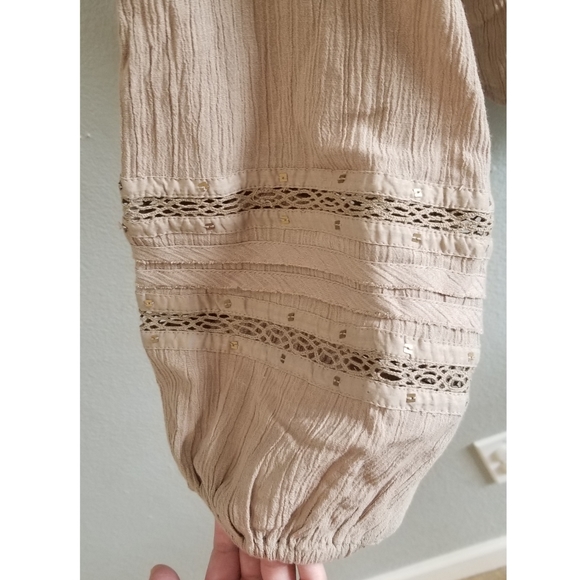 Free People Summer Stars Button Down in Stone - Picture 9 of 10